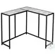 2159 White Marble And Black 36" Console Table