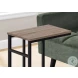 2172 Dark Taupe and Black 24" Accent Table