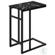 2174 Black Marble 24" Accent Table