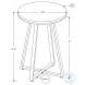 2175 Black 22" Accent Table