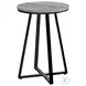2176 Gray and Black 22" Accent Table