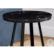 2179 Black Marble 22" Accent Table