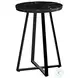 2179 Black Marble 22" Accent Table