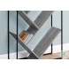 2200 Grey And Black 60" Bookcase