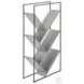 2200 Grey And Black 60" Bookcase