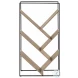 2201 Dark Taupe And Black 60" Bookcase