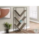 2201 Dark Taupe And Black 60" Bookcase