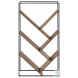 2202 Brown And Black 60" Bookcase