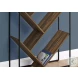 2202 Brown And Black 60" Bookcase