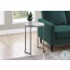 2205 White And Silver 24" Accent Table