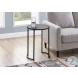 2206 Grey And Black 24" Accent Table