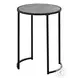 2206 Grey And Black 24" Accent Table