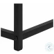 2252 Spacious Satin White And Black 32" Metal Console Table