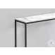 2255 Spacious White Marble 32" Console Table