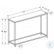2255 Spacious White Marble 32" Console Table