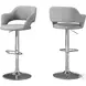 2363 Gray Hydraulic Lift Adjustable Bar Stool