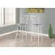 Gray Fabric Seat Bar Stool Set of 2