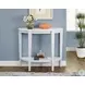 White Hall Modern Curved Console Table