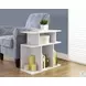 White 24" Accent Side Table