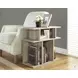 Dark Taupe Reclaimed-Look 24" Accent Side Table