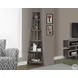 Dark Taupe Reclaimed-Look 72" Corner Accent Etagere