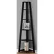 Black 72" Corner Accent Etagere