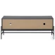 2739 Gray And Black TV Stand