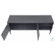 2739 Gray And Black TV Stand