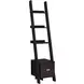 Cappuccino 69" Ladder Bookcase/Etagere with Drawer