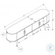 2798 Black and Brown TV Stand