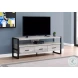 2821 Grey And Black 60" TV Stand