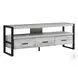 2821 Grey And Black 60" TV Stand