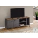 2831 Grey And Brown 60" TV Stand