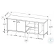 2841 White And Grey 60" TV Stand