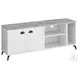 2841 White And Grey 60" TV Stand