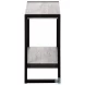 2857 Grey And Black Accent Table