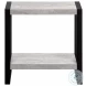 2857 Grey And Black Accent Table