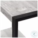 2857 Grey And Black Accent Table
