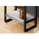 2857 Grey And Black Accent Table