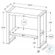 2857 Grey And Black Accent Table