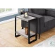 2857 Grey And Black Accent Table