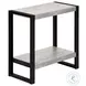 2857 Grey And Black Accent Table