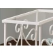 3105 White And Clear Accent Table