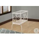 3105 White And Clear Accent Table
