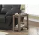 Dark Taupe Reclaimed-Look Accent Side Table