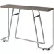 Taupe and Chrome 48" Accent Table