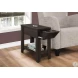 Cappuccino 24" Accent Table with Cup Holders