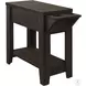 Cappuccino 24" Accent Table with Cup Holders