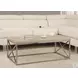 3208 Natural / Chrome Cocktail Table
