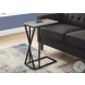 3248 Grey And Black 25" Accent Table